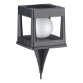 Luminaire solaire LED CUBO LED/3,7 V 1200 mAh IP44 noir