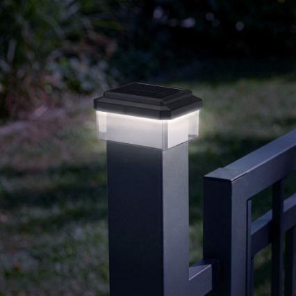 Luminaire solaire LED ELVO LED/4,5W/1,2V 300 mAh IP44 noir