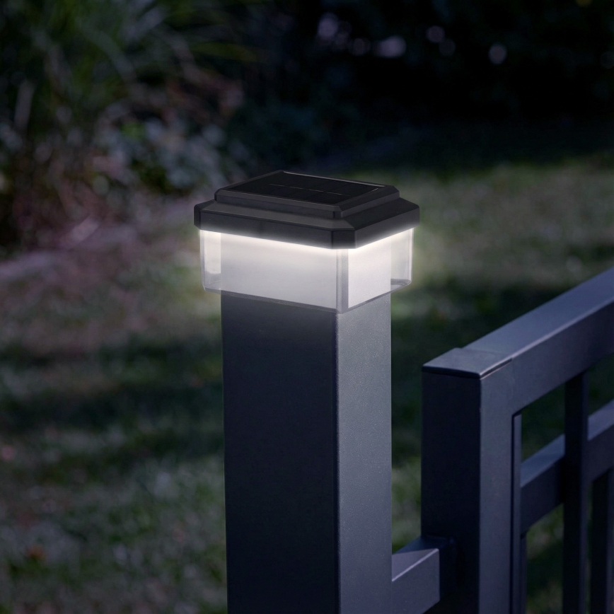 Luminaire solaire LED ELVO LED/4,5W/1,2V 300 mAh IP44 noir