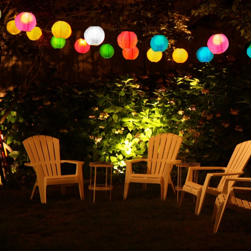Luminaire solaire LED LAMPION LED/1,2V IP44 6500K bleu