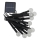 Luminaire solaire LED RGB 10xLED/1,2V 300 mAh IP44 noir