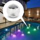 Luminaire solaire LED RGB pour piscine avec détecteur de crépuscule LED/1,2V/600 mAh IP65