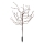 Luminaire solaire RGBW TREE LED/0,1W/1,2V 600 mAh IP44 marron
