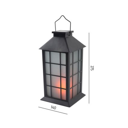 Luminaire solaire suspendu LED avec capteur CANDELIO MILKY LED/1xAA 1600K IP44 200 mAh