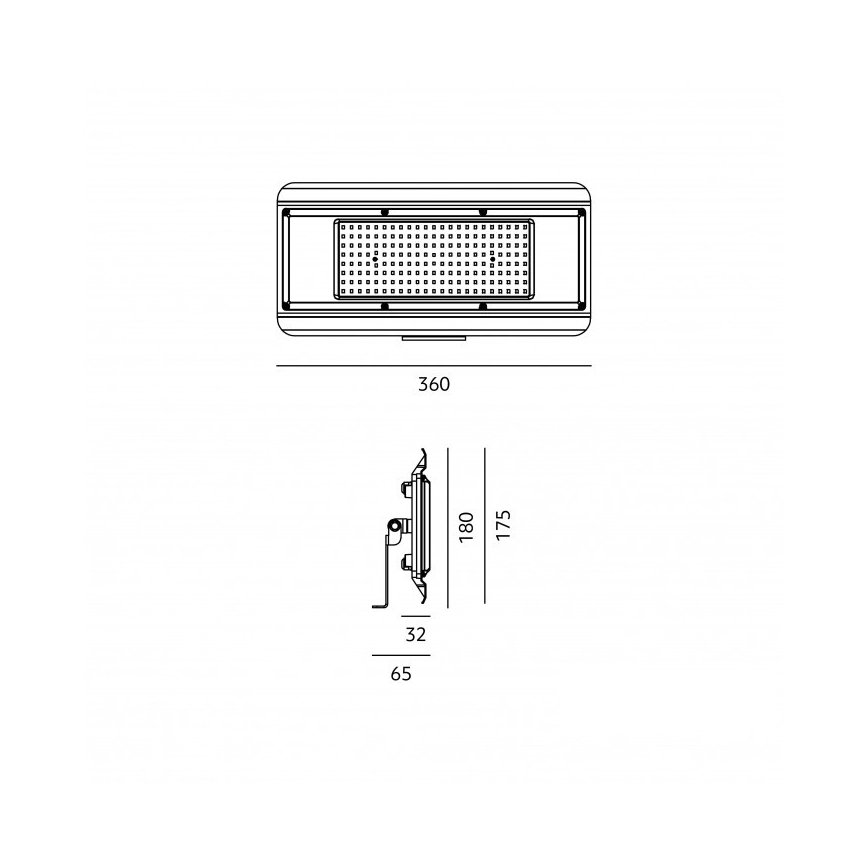 Luminaire technique LED 4-en-1 MULTILUXO LED/150W/230V 4000K IP65 36 cm