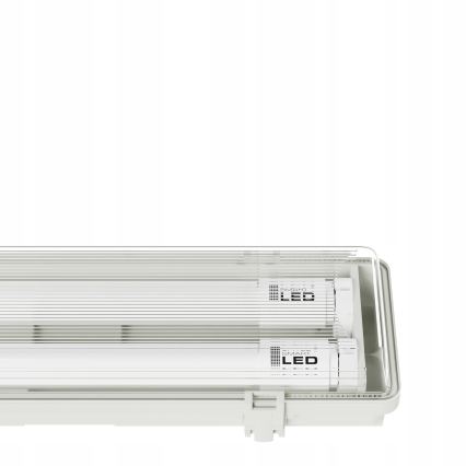 Luminaire technique LED pour tubes T8 2xG13/20W/230V 6500K 120 cm IP65 blanc