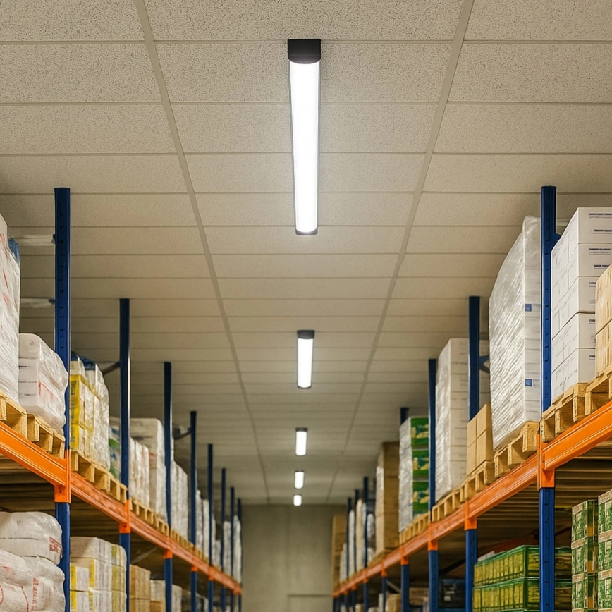 Luminaire tubulaire LED LED/30W/230V 4000K 90 cm noir