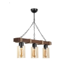 Lustr na řetězu JASMIN 3xE27/40W/230V marron/beige