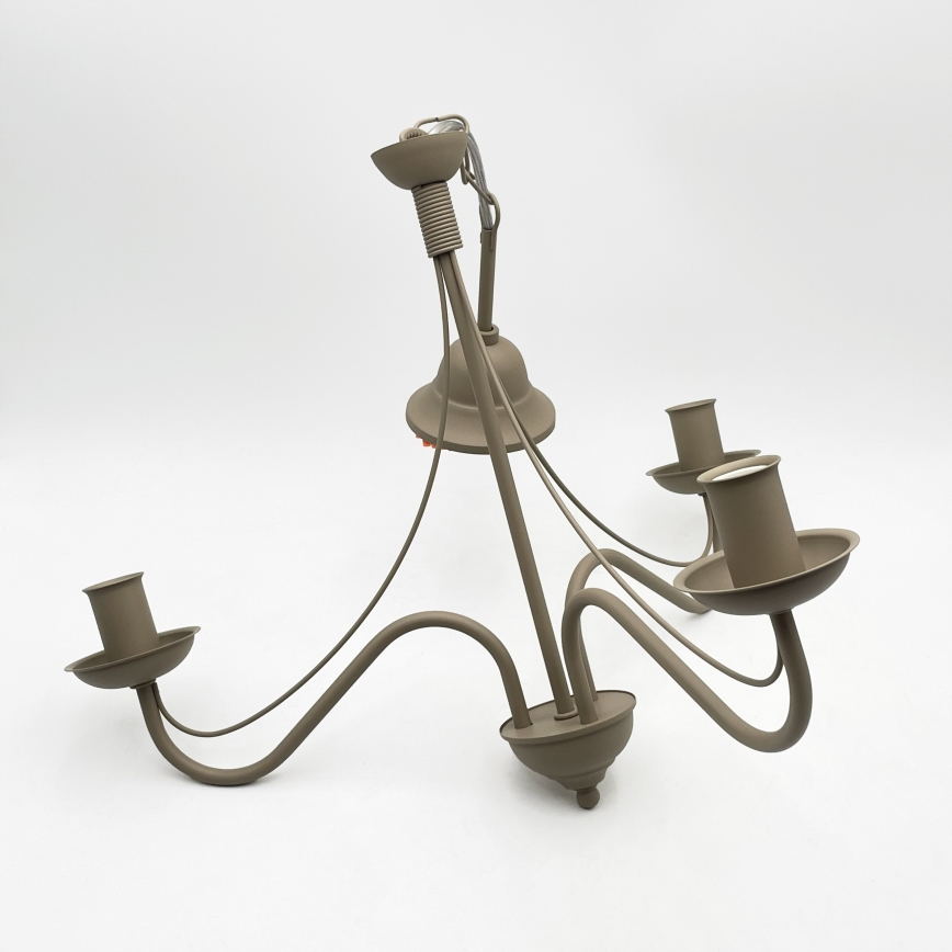 Lustre à chaîne ANTON 3xE14/60W/230V beige