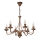 Lustre à chaîne ANTON 6xE14/60W/230V, finition bronze