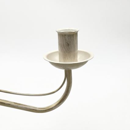 Lustre à chaîne ANTON 6xE14/60W/230V patine blanche