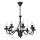 Lustre à chaîne ANTON 8xE14/60W/230V noir