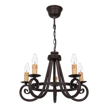 Lustre à chaîne FAUST 5xE14/15W/230V
