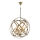 Lustre à chaîne IRONBALL 6xE27/40W/230V doré