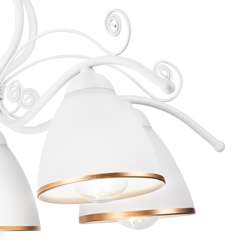 Lustre à chaîne RETRO II 5xE27/60W/230V blanc