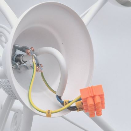 Lustre à chaîne RETRO II 5xE27/60W/230V blanc