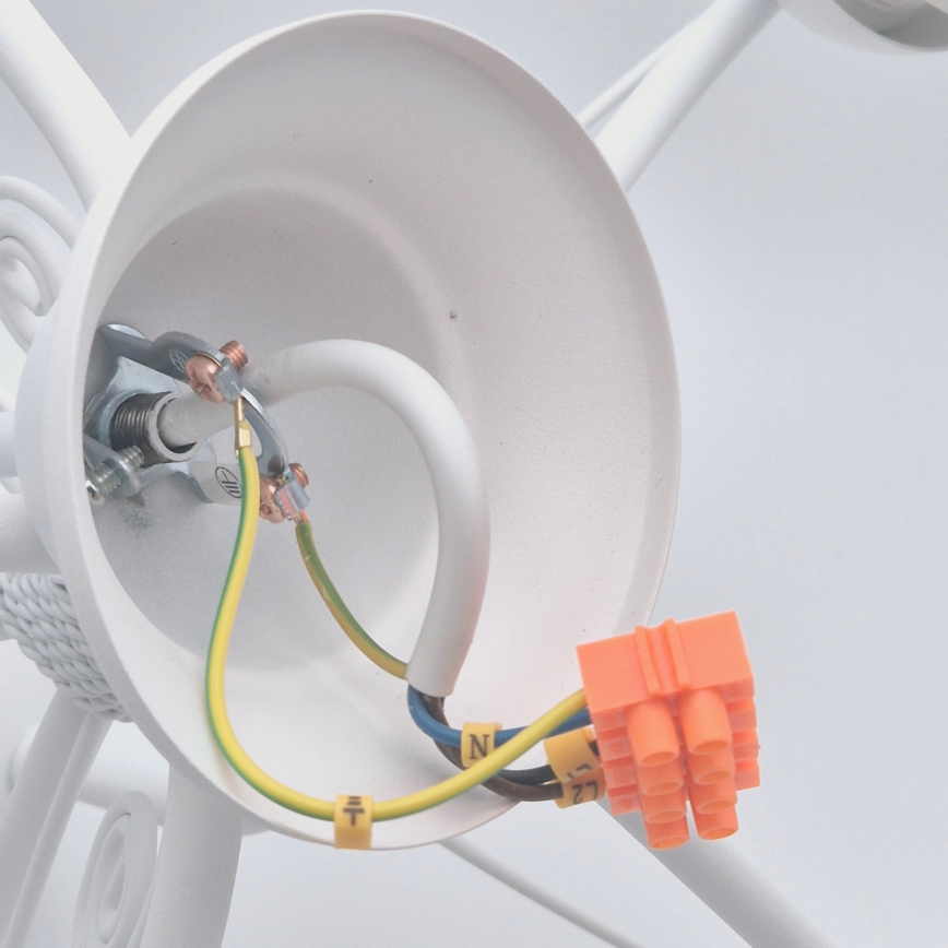 Lustre à chaîne RETRO II 5xE27/60W/230V blanc