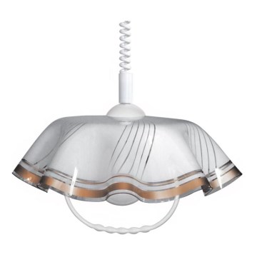 Lustre à hauteur réglable AKRYL FA 1xE27/15W lem marron