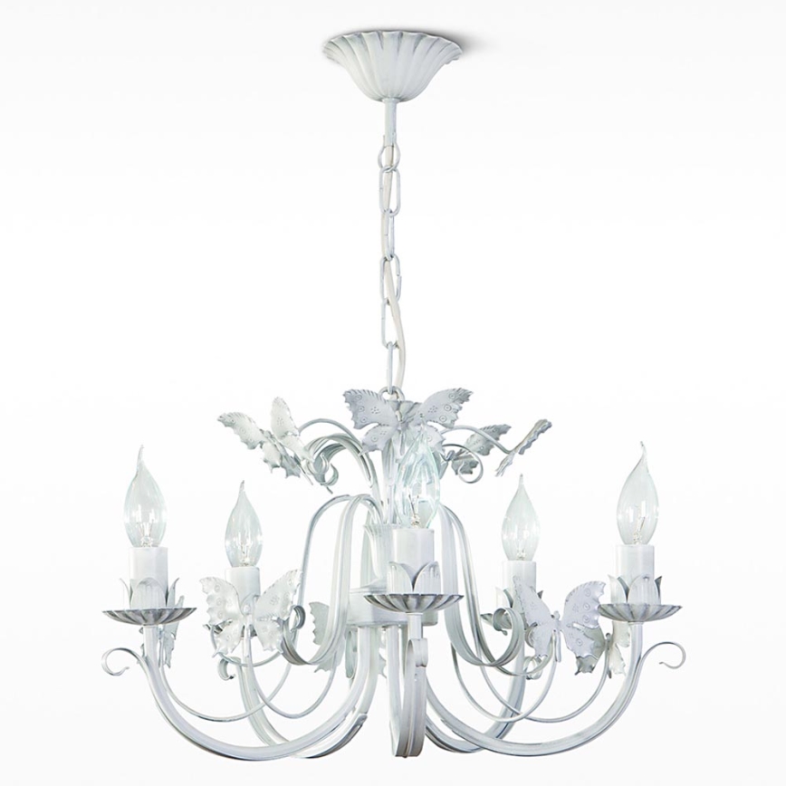 Lustre avec chaîne FARFALA 5xE14/40W/230V patine