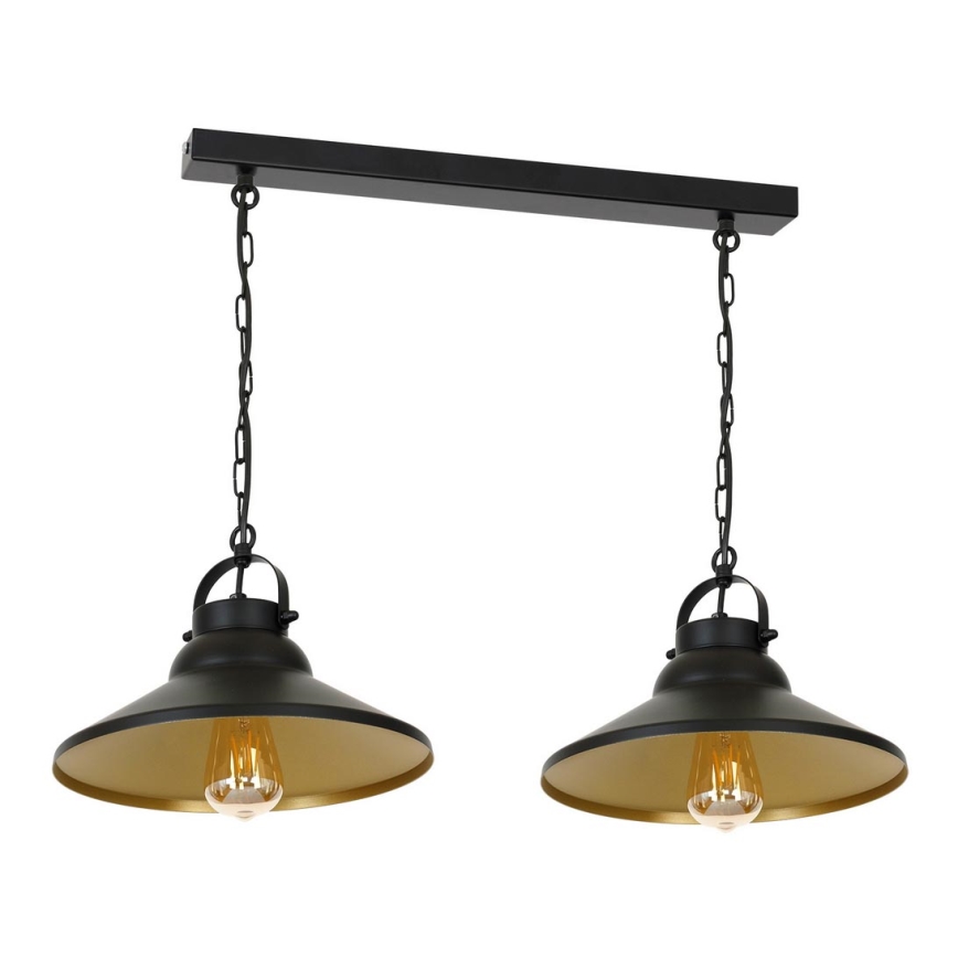 Lustre avec chaîne IRON 2xE27/60W/230V