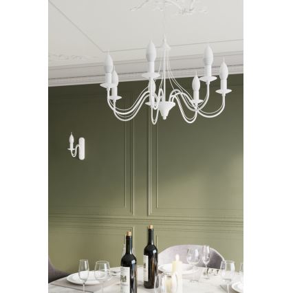 Lustre avec chaîne MINERWA 3 3xE14/40W/230V blanc