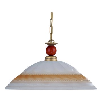 Lustre avec chaîne RODOS 1xE27/60W patine/Verre