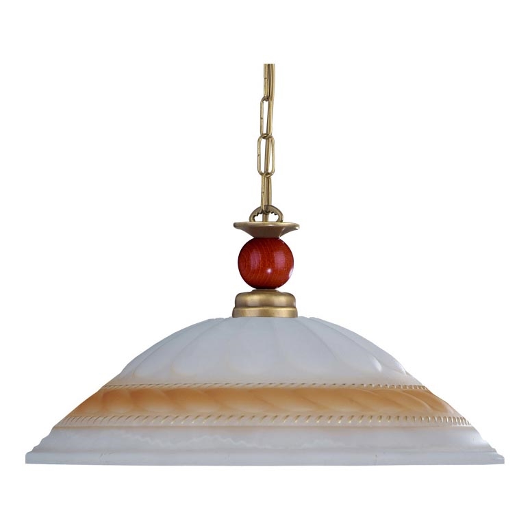 Lustre avec chaîne RODOS 1xE27/60W patine/Verre