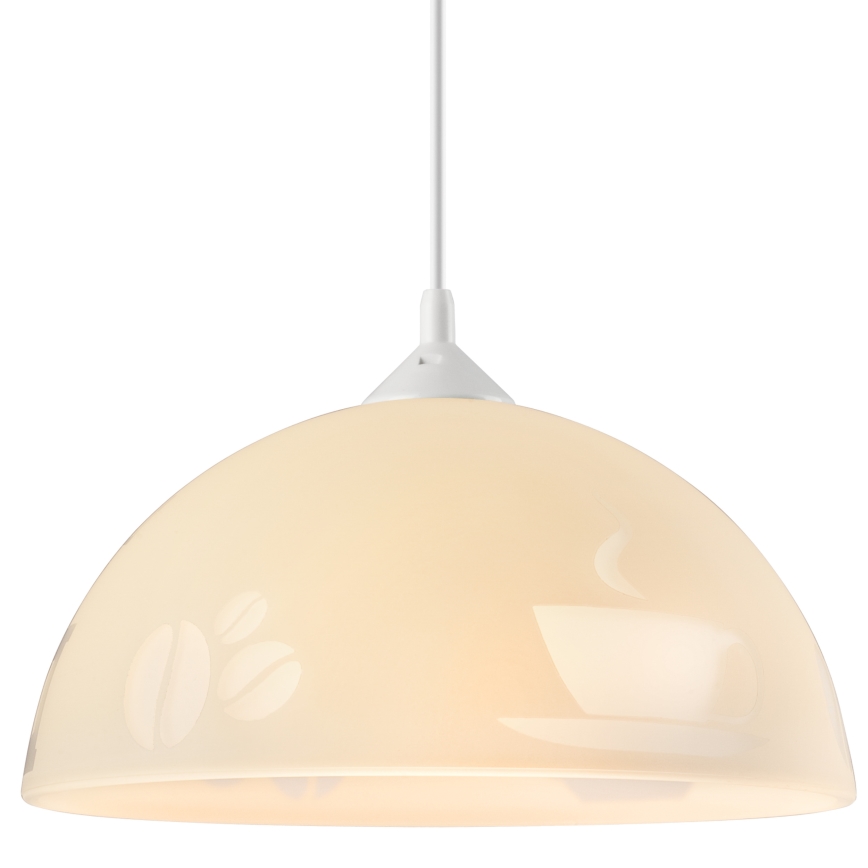 Lustre avec fil 1xE27/60W/230V café