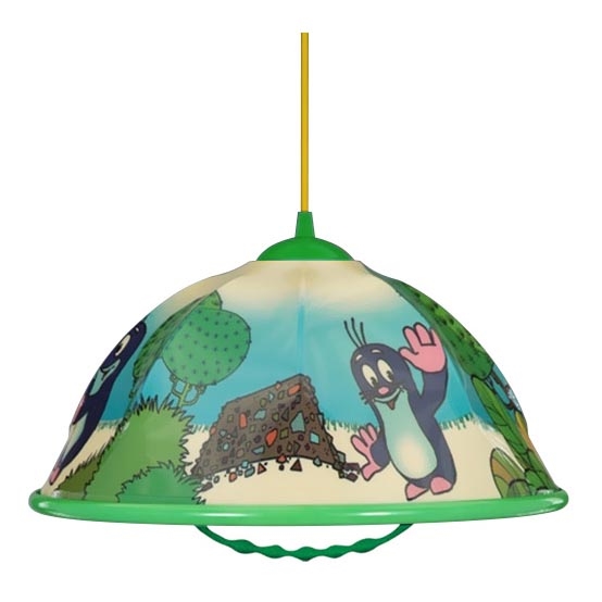 Lustre avec fil AKRYL DZ 1xE27/15W animaux/vert