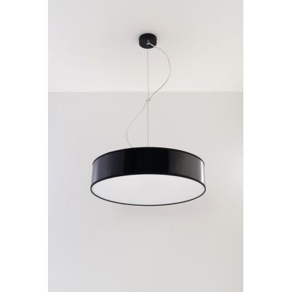 Lustre avec fil ARENA 45 3xE27/60W/230V noir