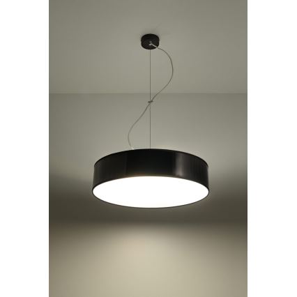 Lustre avec fil ARENA 45 3xE27/60W/230V noir