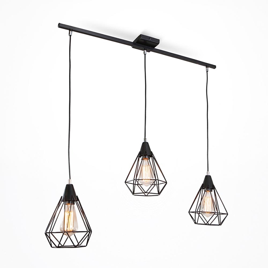 Lustre avec fil DIAMOND 3xE27/60W/230V 83 cm