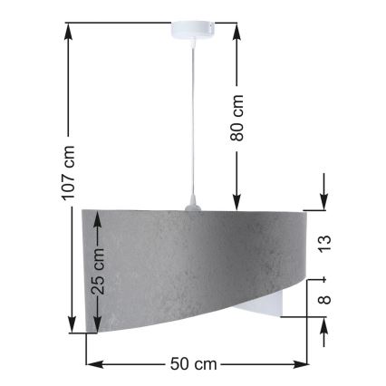 Lustre avec fil GALAXY 1xE27/60W/230V