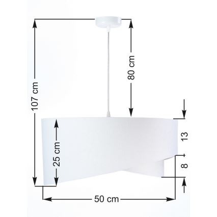 Lustre avec fil GALAXY 1xE27/60W/230V