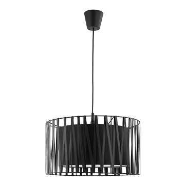 Lustre avec fil HARMONY BLACK 1xE27/60W/230V