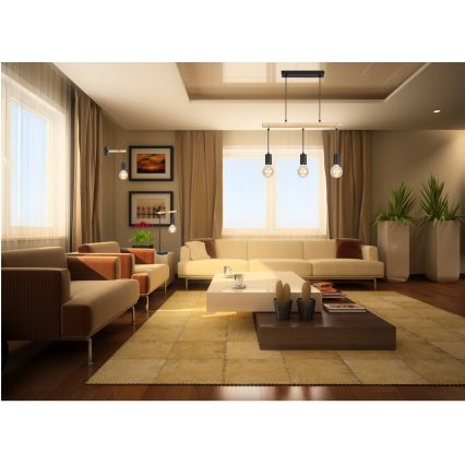 Lustre avec fil IZZY 3xE27/60W/230V