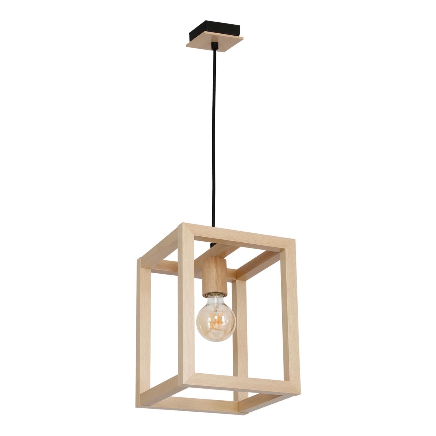 Lustre avec fil LEGNO 1xE27/60W/230V