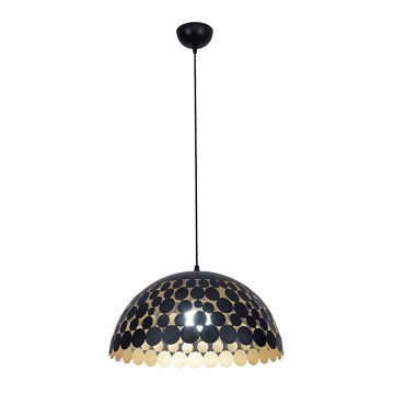 Lustre avec fil LISA BLACK 1xE27/60W/230V