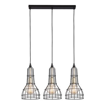 Lustre avec fil LONG 3xE27/60W/230V