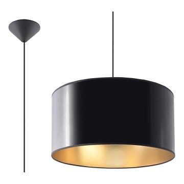 Lustre avec fil LUXOR 40 1xE27/60W/230V or/noir