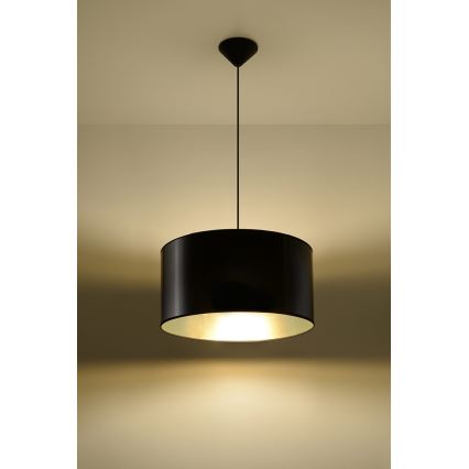 Lustre avec fil LUXOR 40 1xE27/60W/230V or/noir