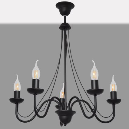Lustre avec fil MALBO II 5xE14/10W/230V