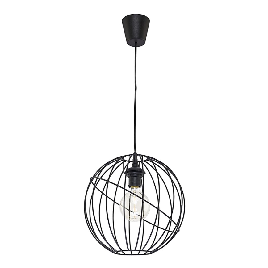 Lustre avec fil ORBITA BLACK 1xE27/60W/230V