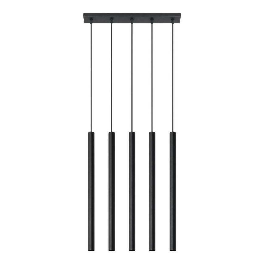 Lustre avec fil PASTELO 5 5xG9/12W/230V noir