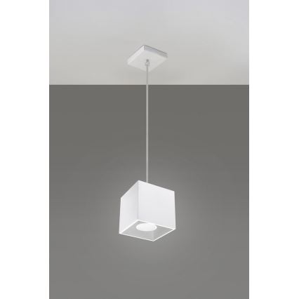 Lustre avec fil QUAD 1 1xGU10/40W/230V blanc