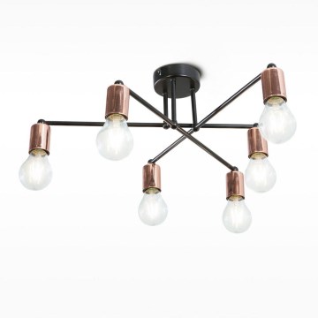 Lustre avec tige SOLIDO 6xE27/60W/230V