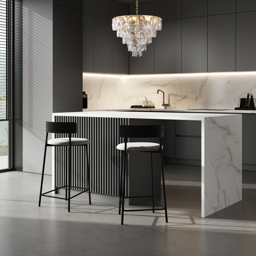 Lustre cristal avec chaîne CHELSEA 6xE14/40W/230V