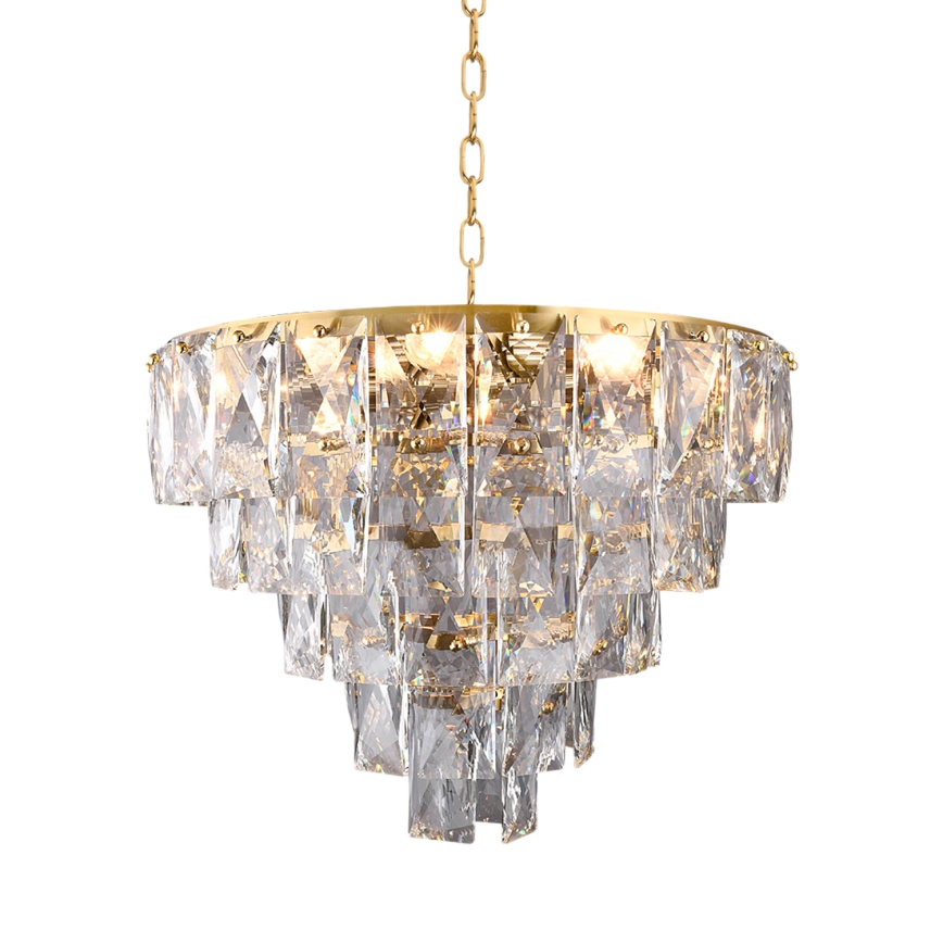 Lustre cristal avec chaîne CHELSEA 6xE14/40W/230V