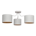 Lustre en applique  ALBA 3xE27/15W/230V blanc/doré