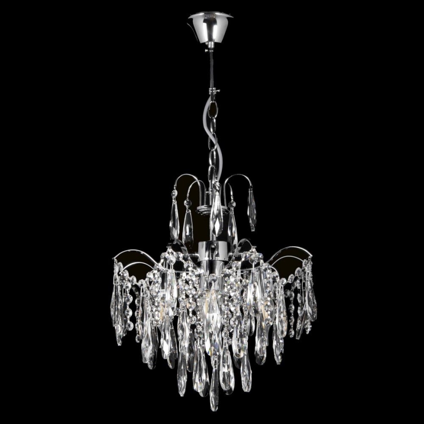 Lustre en cristal avec chaîne 4xE27/60W/230V